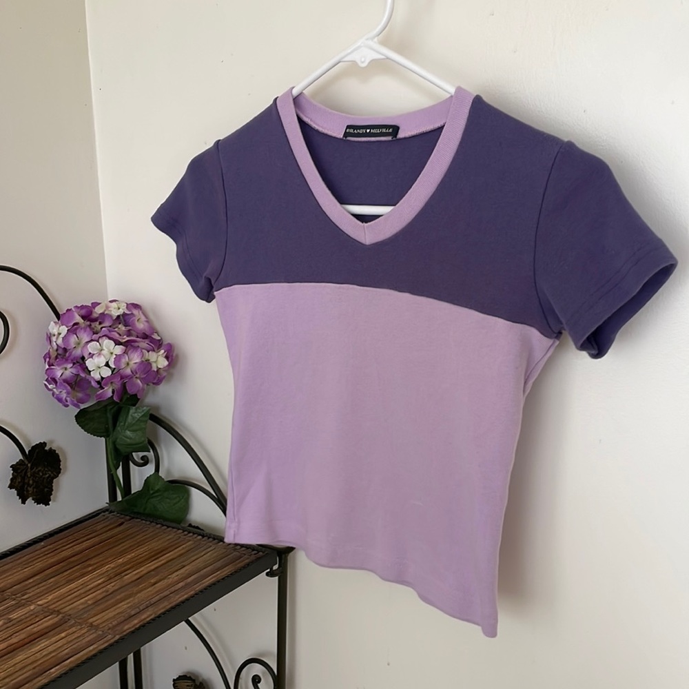 BRANDY MELVILLE 💐Cute Purple & Lavender Tee